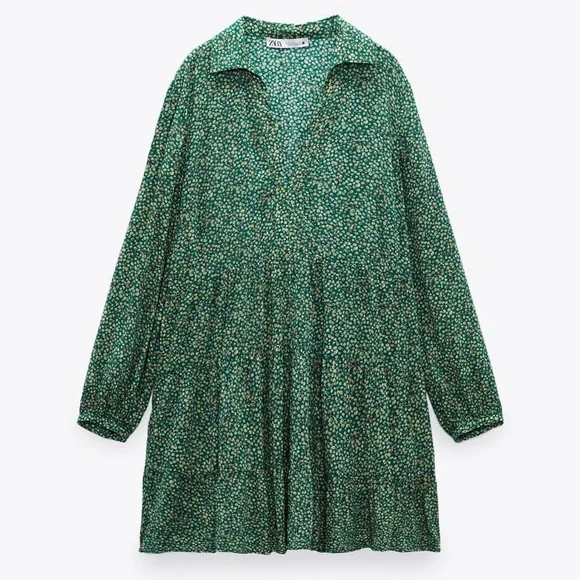 Zara Floral Print Mini Dress - Picture 7 of 10